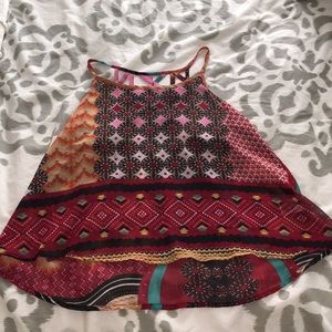 Tribal patterned tank top